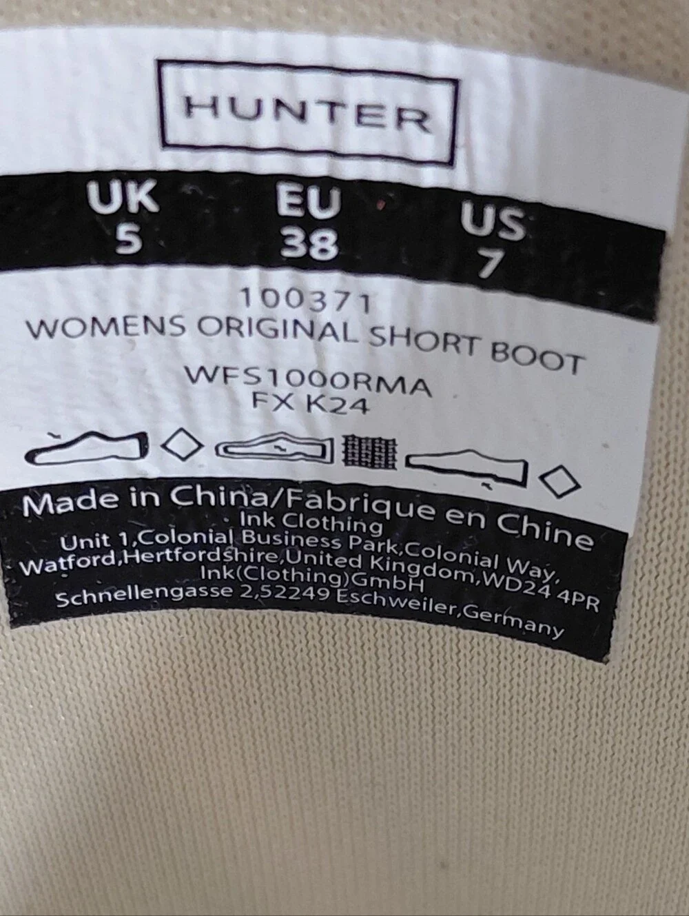 NEW Hunter Women Original Short 100% Waterproof Rubber Rain Boots Biscuit Tan W7